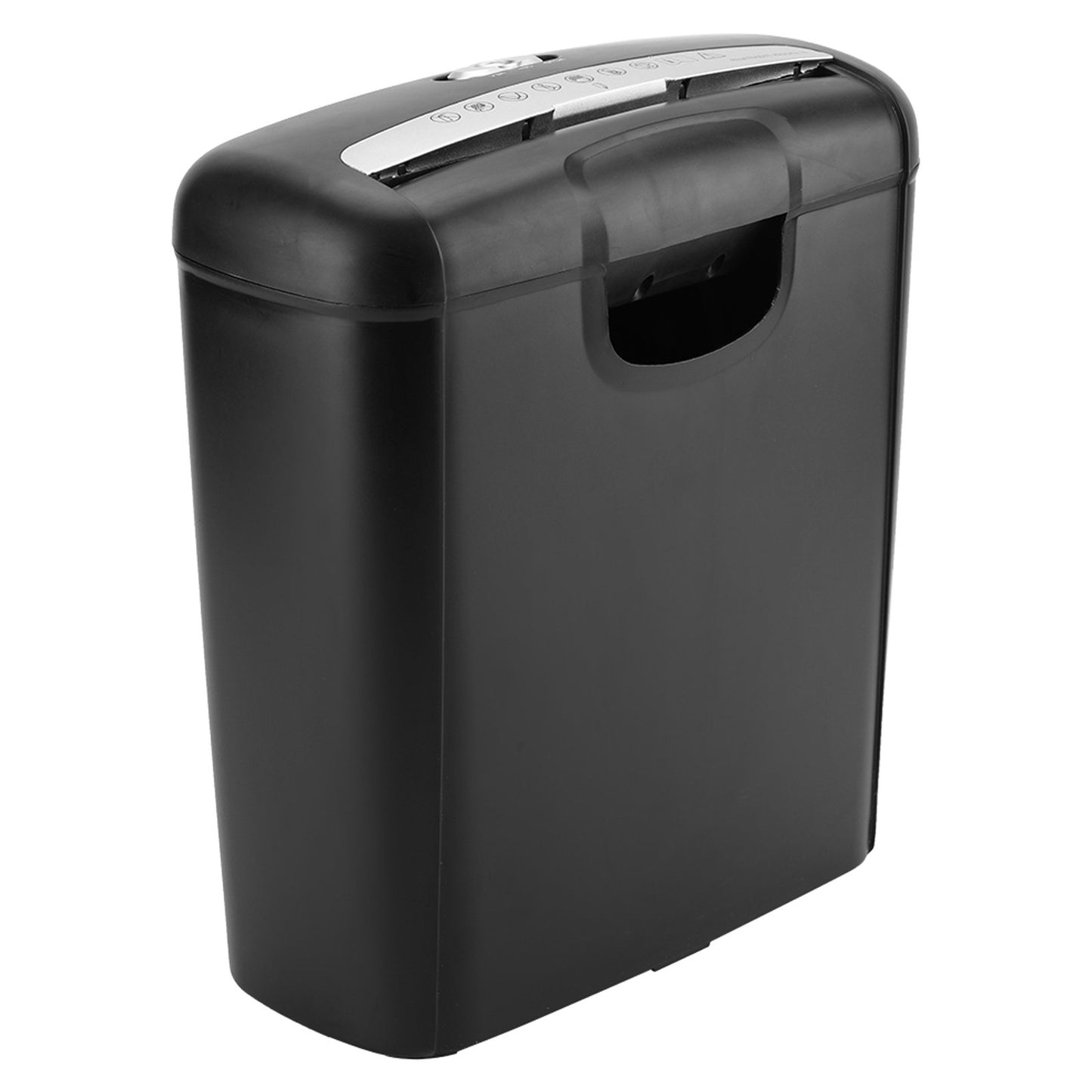 6-Sheet Cross Cut Paper Shredder with 3 Gallon Bin, Compact for Home and Office Use,Black
