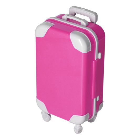 Doll Luggage Case, Simulated Vivid Doll Suitcase  For 18 Inch Girl Dolls For Home Pink