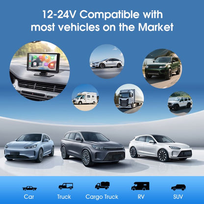 9" Wireless CarPlay Screen with Car Play & Android Auto for Car, 32GB SD Card, 4K Dash Cam, Voice Control, Backup Camera, Bluetooth, Mirror Link, Navigation, AUX, Plug and Play Car Stereo