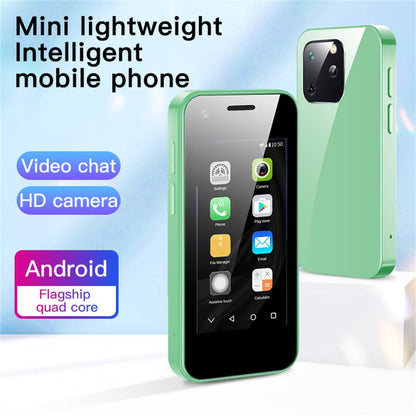 2.5 Inch 3G Mini Phone Android 9.0 Smartphone 2GB+16GB Memory Dual SIM with WiFi Hotspot Bluetooth Mp3 Mp4 for Kids Student Pocket Cellphone Child Small Phone