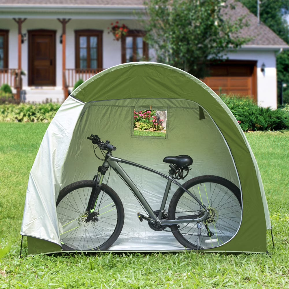 Outdoor Bike Covers Storage Tent,210D Oxford Thick Waterproof Fabric,Bike Storage Shed for 1 to 2 Bikes