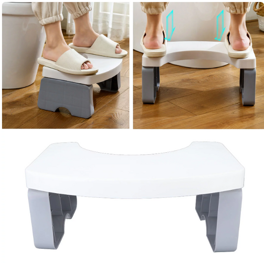 Fyydes Portable Squat Toilet Potty Stool Foldable 7" Plastic Step Stool For Adults Kids