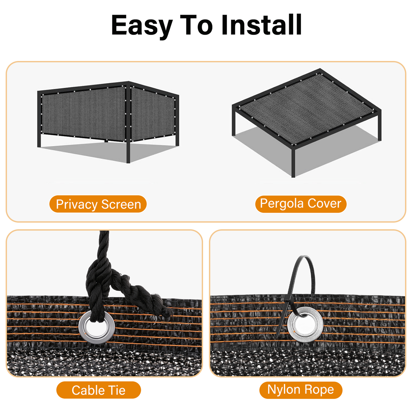 90% Shade Cloth, Dog Kennel Shade Cover, 13 x 16.4 FT Sturdy Durable Sunblock Shade Mesh Tarp with Grommets for Patio Plants Greenhouse Chicken Coop Porch
