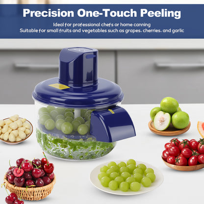 Electric Automatic Grape Peeling Machine,USB-C Charging,One-Button Garlic Peeler,Suitable for Small Fruits Such as Grapes, Garlic, Jujube, Etc.