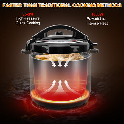 6.5QT Electric Pressure Cooker, 16 in 1 Multi Cooker Rice Cooker Slow Cooker Steamer Sauté Yogurt Maker Non-Stick Pot, Stainless Steel