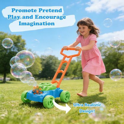 Bubble Lawn Mower for Toddlers 1-3, Kids Bubble Machine for 1-Year-Old Boys Toy Gifts, Gardening Easter Basket Stuffers Birthday Toys, Push Summer Outdoor Toys for Preschool Baby Boys Age 1 2 3