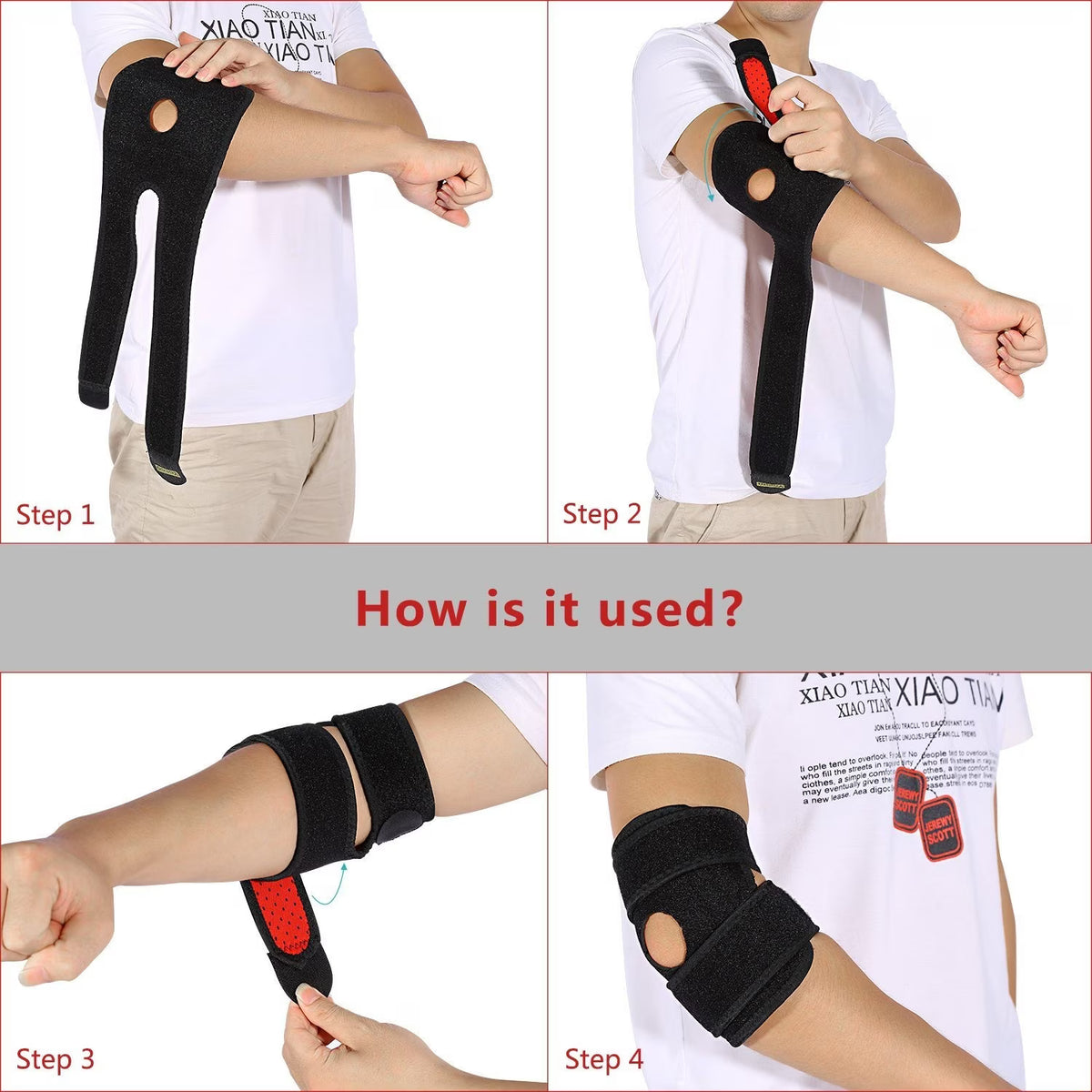 Elbow Arm Brace Compression Sleeve Tendonitis, Tennis Elbow & Golf Elbow Treatment for Men and Women for Workout, Weight Lifting