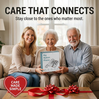 Large Button Phones for Seniors, Land Line Phones for Elderly, Big Button Home Telephone for the Visually Impaired, 110dB+ Amplified Ringer & 80dB+ Handset Volume for the Hearing Impaired Phone