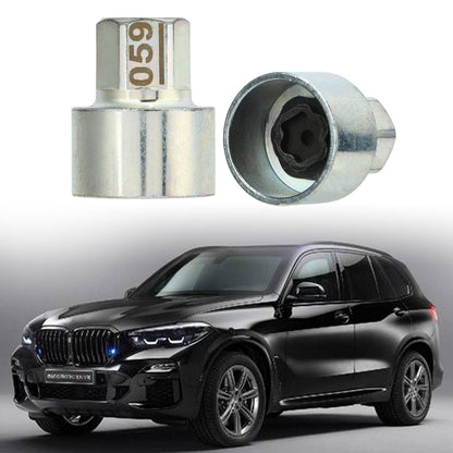 Eotvia Wheel Lock Key, Wheel Lock Lug Nut Metal Professional Anti Theft Lugnut Socket for Car 059