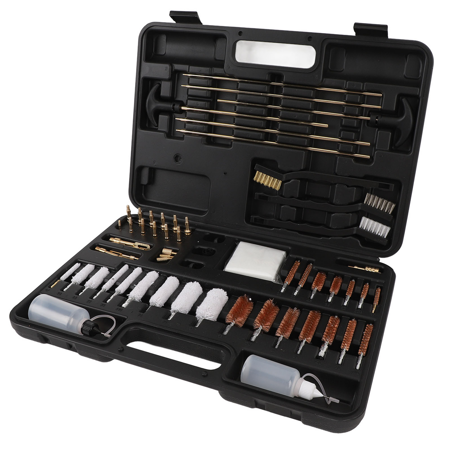 58 Pieces Gun Cleaning Kit, Universal Gun Cleaning Kit for All Caliber Pistol Rifle Handgun Shotgun, Hunting Cleaning Kits with Brass Rods and Tough Carrying Case, Gun Accessories Gifts for Men