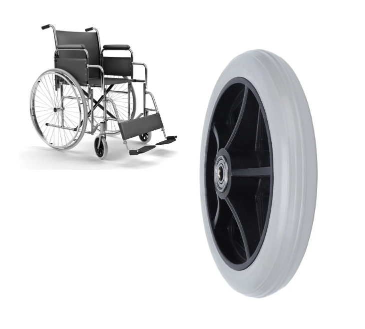 6in PU Material Solid Wheel,Non Slip Wheelchair Wheel for Rollators for Walkers6in PU Material Solid Wheel,Non Slip Wheelchair Wheel for Rollators for Walkers