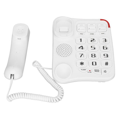 Big Button Phone for Seniors, Corded Landline Telephone with 3 Picture Keys, Adjustable Volume & Ringing, One-Touch Dialling Phones for Elderly Suitable People with Vision Disorders/Hearing Damage