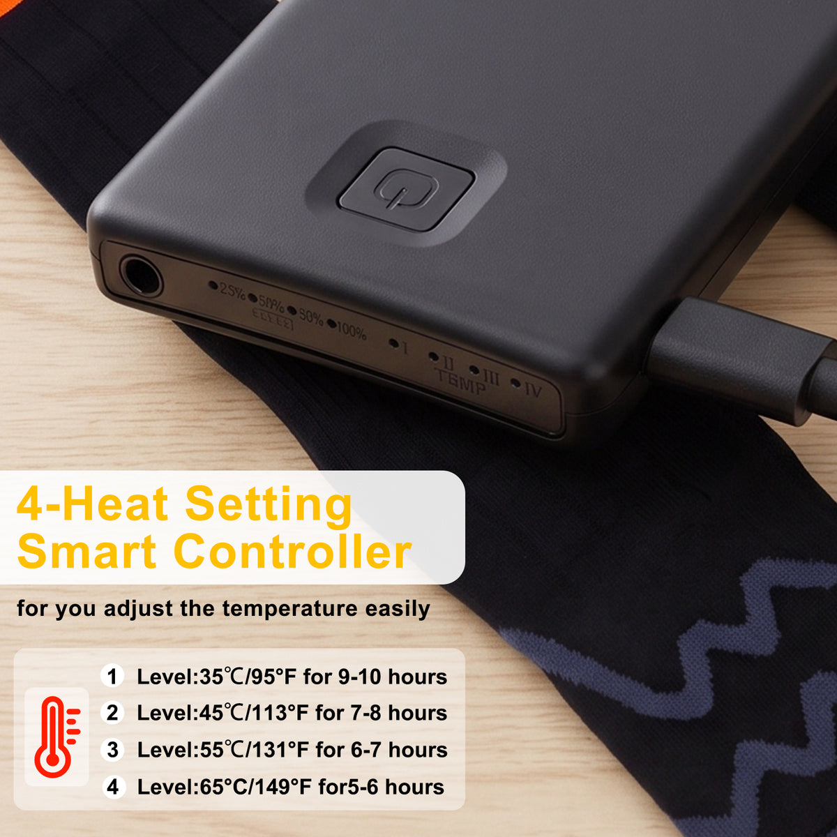 Heated Socks for Men Women with APP Control,2 * 5000mAh Rechargeable Battery Heating Socks for Hunting Fishing Camping Hiking Motorcyle Skiing Warm Socks Foot Warmer Xmas Gifts