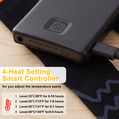 Heated Socks for Men Women with APP Control,2 * 5000mAh Rechargeable Battery Heating Socks for Hunting Fishing Camping Hiking Motorcyle Skiing Warm Socks Foot Warmer Xmas Gifts