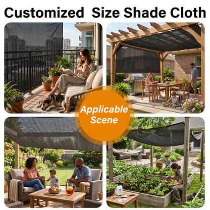 90% Shade Cloth, Dog Kennel Shade Cover, 13 x 16.4 FT Sturdy Durable Sunblock Shade Mesh Tarp with Grommets for Patio Plants Greenhouse Chicken Coop Porch