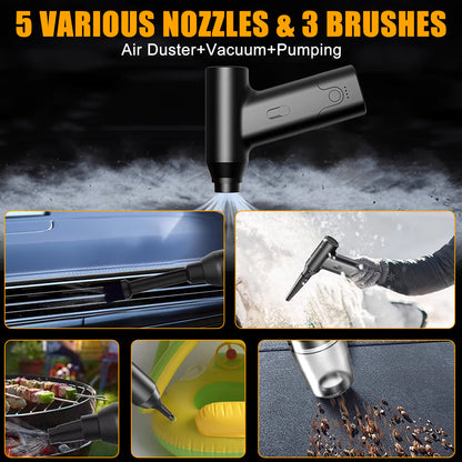 Turbo Fan 110000RPM Variable Speed Brushless Motor Mini Electric Air Duster Portable Blower Fan for Home Car Office