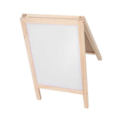 Double Sided Easel,Kids Easel Double Sided Foldable Standing Large Painting Space Poplar Structure Wooden Easel 25x40cm with Accessories,Wooden Easel