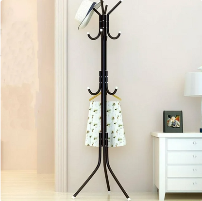 Hilitand Coat Racks Hall Tree Hatrack Coat Rack Stand Metal Coat Hanger Tree with 8 Hooks for Hats Clothes Suits Handbags Umbrella in Entryway Hallway Bedroom Office Use