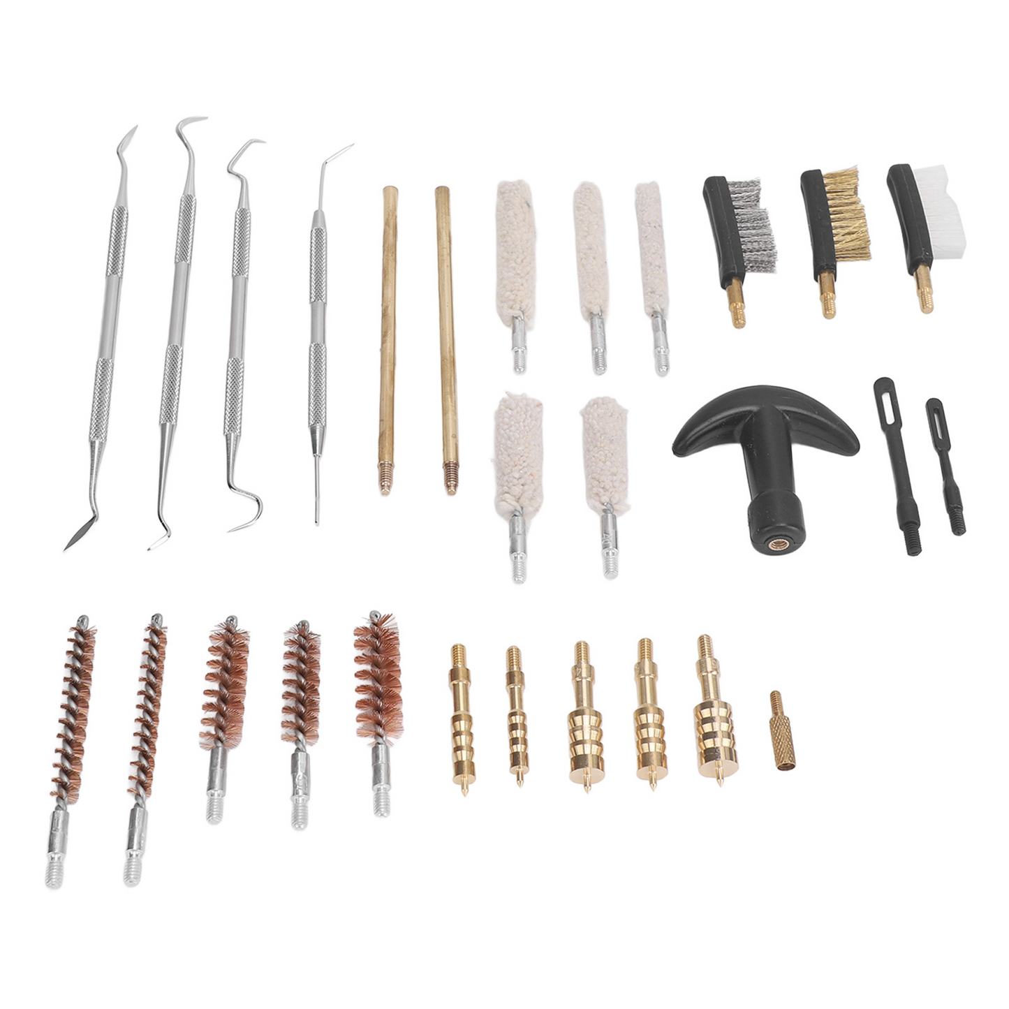 58 Pieces Gun Cleaning Kit, Universal Gun Cleaning Kit for All Caliber Pistol Rifle Handgun Shotgun, Hunting Cleaning Kits with Brass Rods and Tough Carrying Case, Gun Accessories Gifts for Men