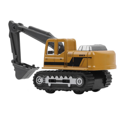 12 Pieces Alloy Small Construction Cars Vehicles, Die Cast Mini Construction Truck Toys Set, Excavators Mixer Truck Bulldozers Forklift Dump Truck Toys for Birthday Gifts
