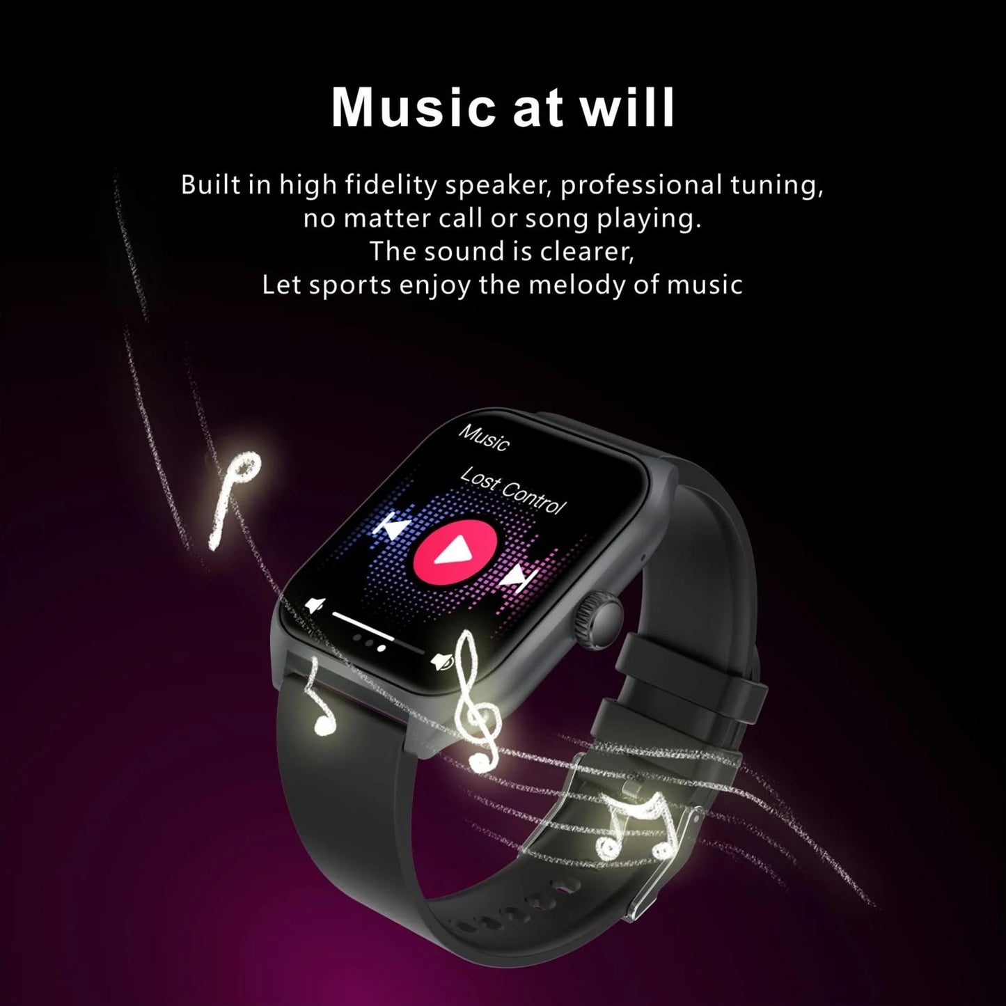 Smart Watch for Women Men, 1.96" Smartwatch (Answer/Make Call) for Android & iOS, Fitness Tracker with 100+ Sport Modes, IP67 Waterproof Activity Tracker Sleep Monitor/Pedometer/Calories, Pink
