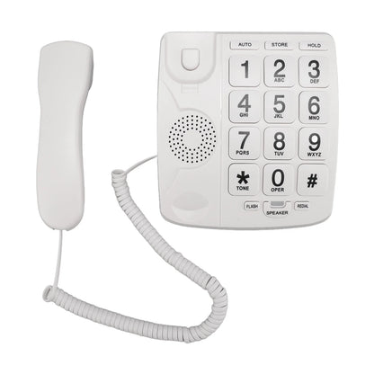 Landline Phones for Seniors with Large Button Corded Telephone for Home, Speakerphone, Flash Alert, Extra Loud Ringing Wired Simple Basic Telephone for Elderly Dementia, Visually & Hearing Impaired
