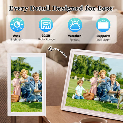 Smart Digital Calendar 21.5 Inch Touchscreen WiFi Interactive Display Digital Calendar Planner with APP 32G Memory