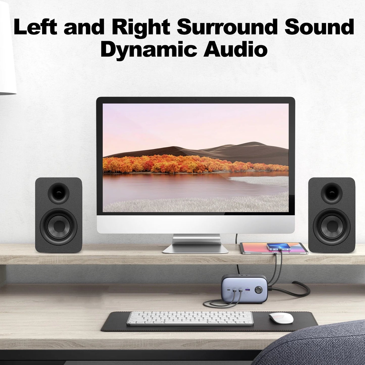 80W Active Bookshelf Speakers, Home Bluetooth 5.3 Wireless Speaker with 3 inch Woofer, Stereo Studio Monitor Speakers, Bass & Treble Adjust TV Speakers with USB/Optical/AUX Input for PC, Black