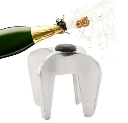 Champagne Wine Opener, Stainless Steel Silver Bottle Opener, Polishing Hotel Home For Wine Opening Party