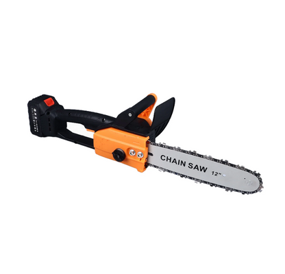 12" Cordless Electric Chainsaw, Chain Saw Kit with 2 Rechargeable Battery for Tree Trimming