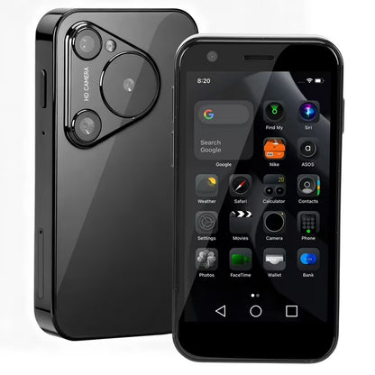 Mini Phone 3.0" HD TouchScreen Mini Smartphone ﻿Quad Core 2GB RAM 16GB ROM, 3G Unlocked Android Compact Mobile Phone for Students Pocket Cell Phone Support WiFi Bluetooth MP3 MP4, Black