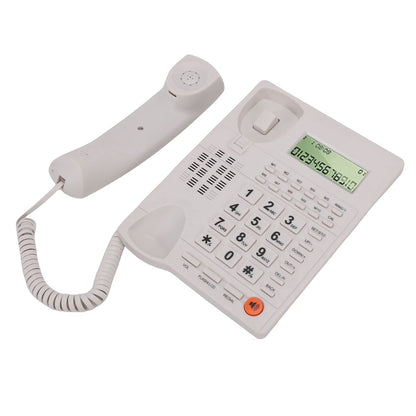 Corded Telephone with Caller ID, Landline Phone Call Waiting Caller ID Memory, Last Number Redial, Big Buttons, Adjustable Volume, Speakerphone for Home Office Hotel & Small Business Use, White