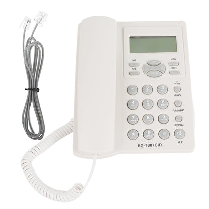 Corded Phone , Noise Cancelling Clear Sound Corded Phone With Speakerphone Hands Free Call ABS Real Time Date For Homes For Offices