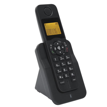 Cordless Phone with Caller ID, HandsFree Call Home Phone with Big Buttons, Speakerphone, LED Display Telephone for Home, Office, Hotel (Black)