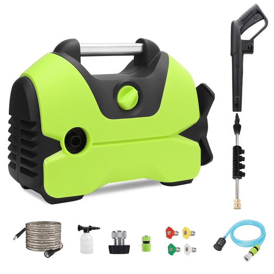 Electric Pressure Washer, 2200 PSI, Max 1.4 GPM Power Washer w/ 32 Ft Hose, 4 Quick Connect Nozzles, Foam Cannon, Portable To Clean Patios, Cars, Fences, Driveways