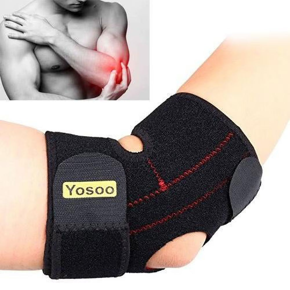 Elbow Arm Brace Compression Sleeve Tendonitis, Tennis Elbow & Golf Elbow Treatment for Men and Women for Workout, Weight Lifting
