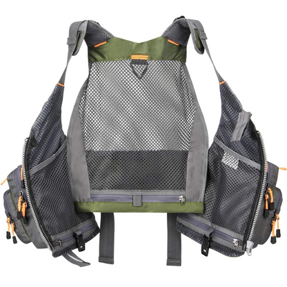 Fly Fishing Vest for Men Women, Comfortable Adjustable Fishing Vest with Multi-Pockets Reflective Stripes, Lightweight and Durable Unisex Strap Fishing Vest Pack, for Fly Bass Fishing