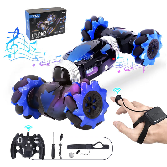 Gesture Sensing RC Car RC Stunt Car for Kids Boys Gesture Control Twist Car with Lights & Music RC Crawler Remote Control Car Kids Gift