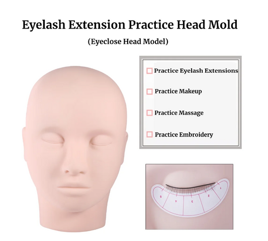 Makeup Mannequin Head, Fine Portable Flexible Maniquins Head, Exquisite Cosmetic School Makeup Artist For Stylist Beginners Home