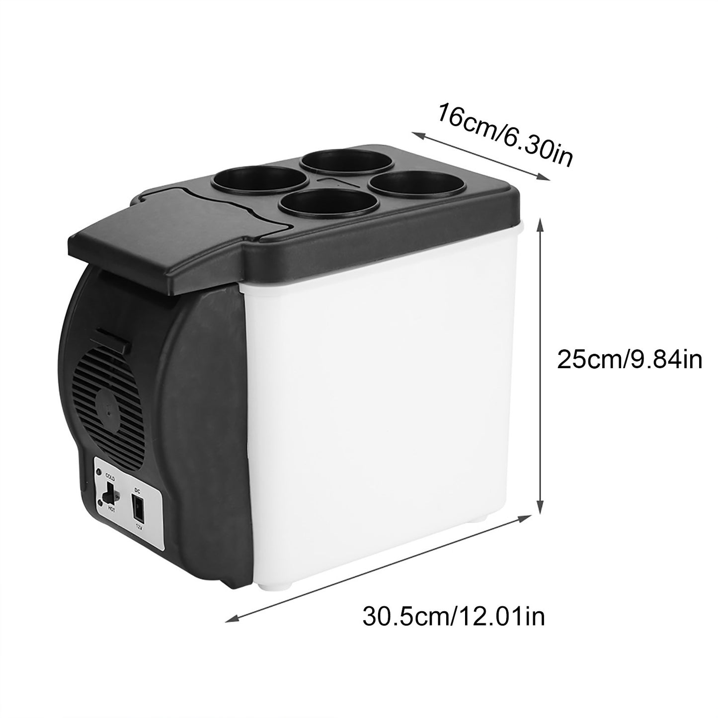 6L Mini Fridge, Portable Car Refrigerator
