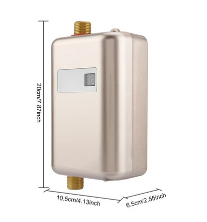 Naccgty Water Heater, Tankless Water Heater,110V 3000W Mini Electric Tankless Instant Hot Water Heater Bathroom Kitchen Washing US