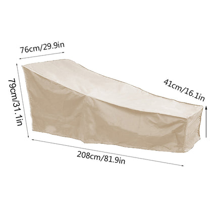 Patio Furniture Covers Waterproof Outdoor Lounge Chair Protection Covers 82x30x16inch