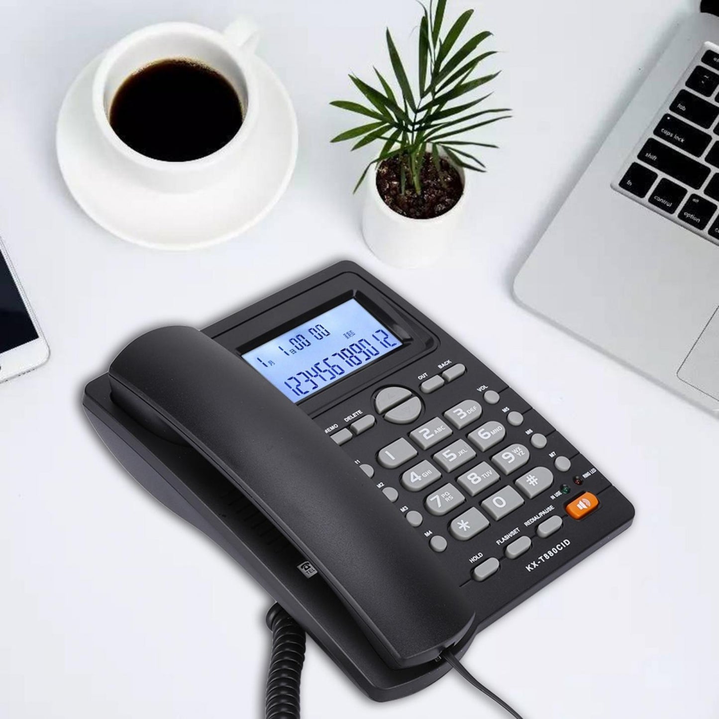 Large Buttons Corded Phone With Speakerphone Clear Sound Answering Machine For Calculator Home Telephone