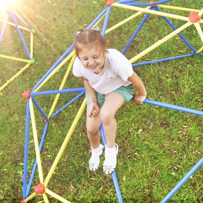 Kids Climbing Dome - 10 ft Geometric Playground Dome Climber Play Center with Rust & UV Resistant Steel, Supporting 1000 LBS