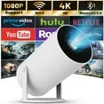 Mini Projector with WiFi and Bluetooth, 4K Outdoor Projector with 180°Adjustable Stand, Auto Keystone Movie Projector Compatible with TV Stick/iOS/Android/Laptop, Portable 1080P Full HD Proyector