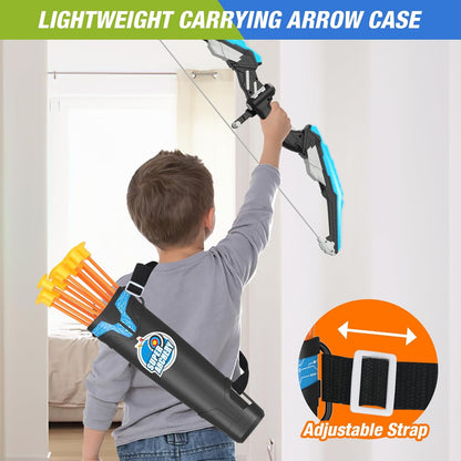 2 Pack Bow and Arrow Set Toy for Kids Boys Girs 3-12 Years Old, Archery Targets Archery Toy Set for Boys with LED Lights Target & Quiver Outdoor Toys for Kids Boys Girls