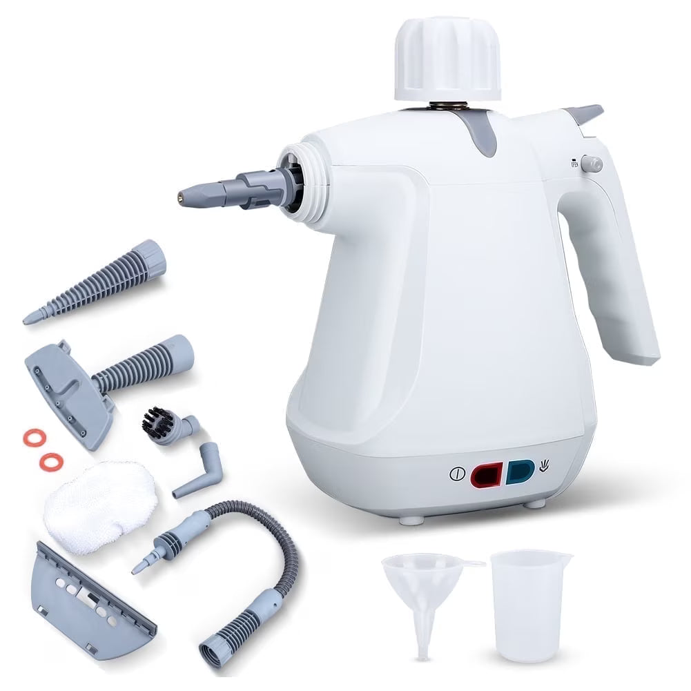 Handheld Steam Cleaner, 1000W Multifunction Portable Steamer With 10 Pcs Accessories
