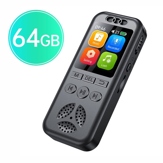 64GB Digital Voice Recorder with Playback, 4000 Hours Audio Recording Device, Voice Activated Recorder with Noise Reduction, A-B Repeat, MP3 Player and Password for Lectures Meeting/Classes/Interview