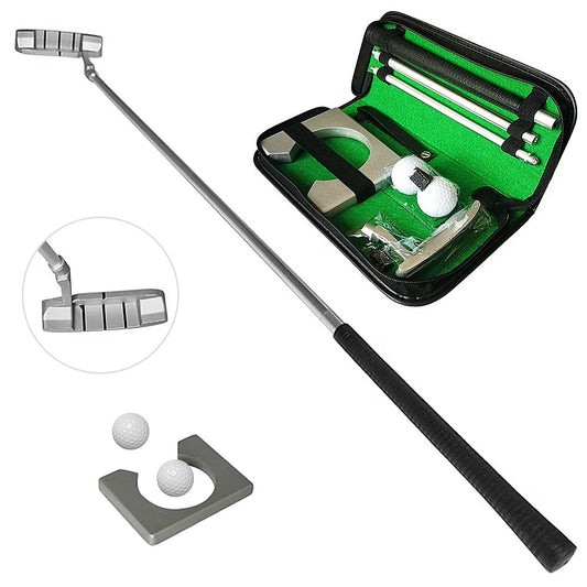 Golf Putter Set with 2 Balls Putting Cup for Travel Indoor Putting Practice Portable Putter Kit Fits for Right Handed