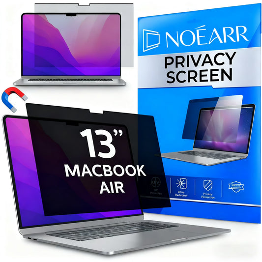 Magnetic Privacy Screen Filter for Macbook Air 13 inch (2018-2021, M1), Removable Matte Anti Glare Blue Light Protector Private Security Filter for 13inch Mac Laptop Computer, Model A1932/A2179/A2337